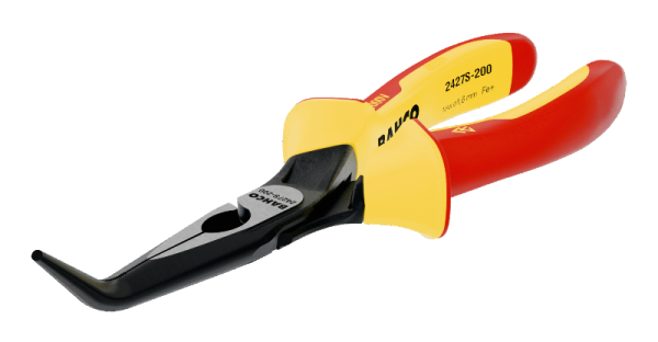 Изолированные плоскогубцы с удлиненными изогнутыми губками, 60° 2427S