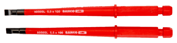 Изолированная отверточная вставка под винты со шлицем 8010SL-2P – 8050SL-2P