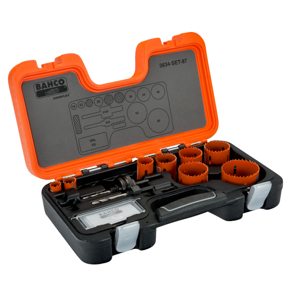 Наборы биметаллических кольцевых пил Sandflex 3834-SET-87 Наборы биметаллических кольцевых пил Sandflex 3834-SET-87