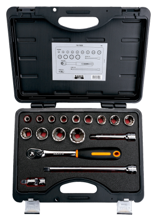 Набор торцевых головок, металлический кейс 7817DZS