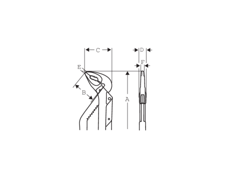 Переставные клещи 8231