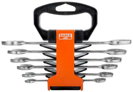 Набор двусторонних рожковых ключей, пластиковый держатель S10/SH6