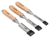 Набор стамесок с деревянной рукояткой в картонной коробке, 3 шт. 425-081