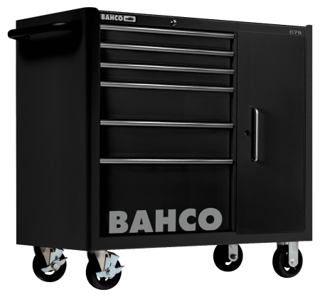 Инструментальная тележка с 6 выдвижными ящиками и боковым шкафом 1475KXL6C